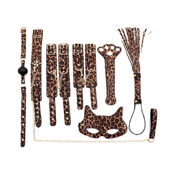 Kit Bondage Animal Print 7 Piezas